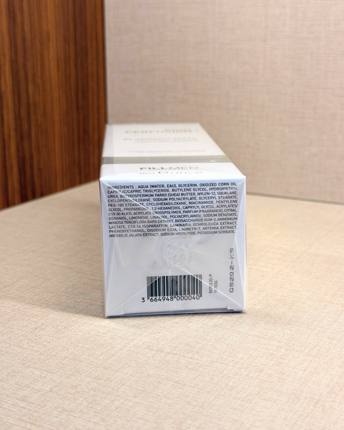 FILLMED B3-Recovery Cream 50 ml – obnovitvena krema – škatla izdelka s črtno kodo | Dr. Fabjan Cosmetics Slovenija – spletna trgovina kozmetike, za katero stoji največja poliklinika v Sloveniji, Estetika Fabjan