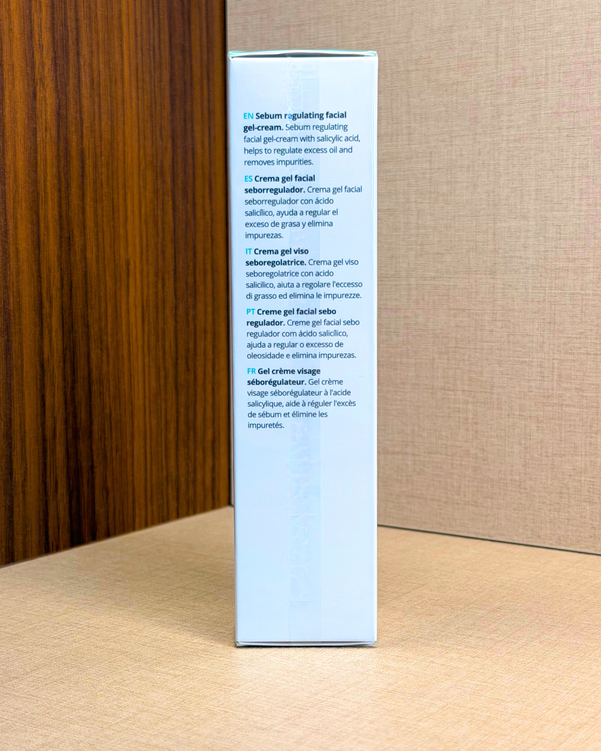Mediderma Purifying Control AS Ultra Mattifying Gel Cream 50 ml – matirajča gel krema za mastno kožo – škatla izdelka od spredaj | Dr. Fabjan Cosmetics Slovenija – spletna trgovina kozmetike, za katero stoji največja poliklinika v Sloveniji, Estetika Fabjan