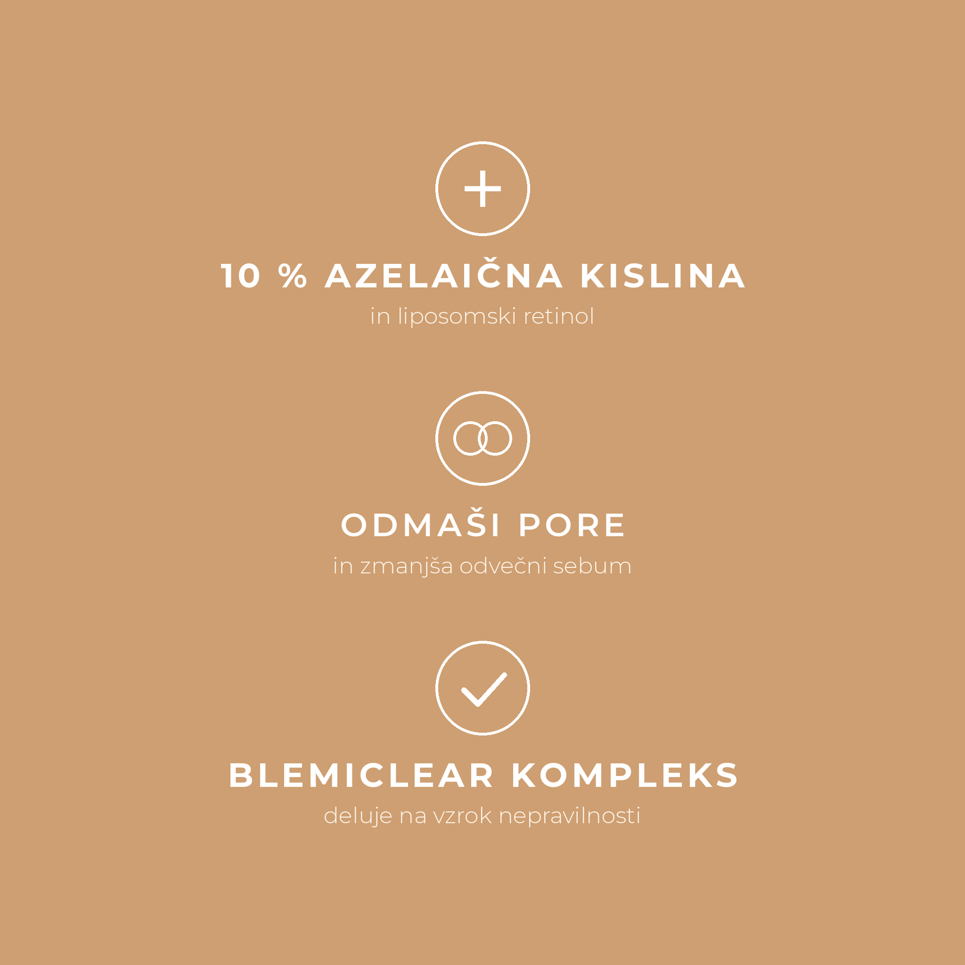 Blemiderm Treatment - prednosti: 10 % azelaična kislina, odmaši pore, Blemiclear kompleks